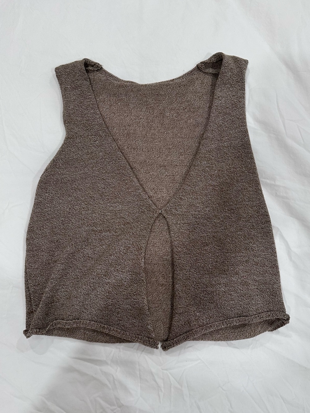 Amazon Brown Knit Tank Top